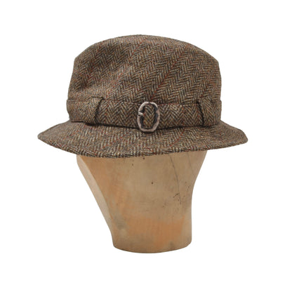 Lock & Co. Rollable Grouse Harris Tweed Fedora Gr. 59 Krempe ca. 5 cm