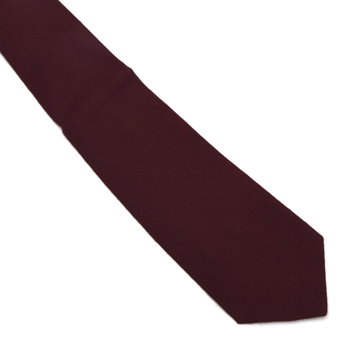 NOS Craigmill Krawatte 100% Schurwolle Made in Scotland – Burgunderrot