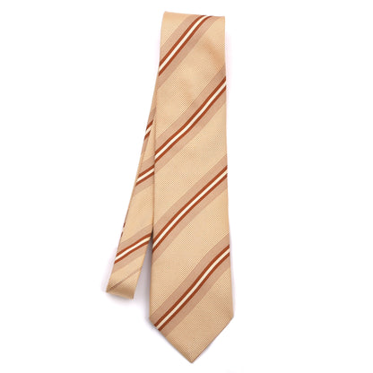 Ermenegildo Zegna Seide Krawatte Made in Italy – Orange-Gelb
