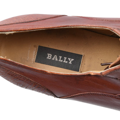 Vintage Bally Schuhe aus Straußenleder, Größe 9 1/2 – Rostbraun