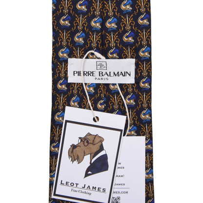 Balmain Vintage Silk Tie ca. 146cm/10cm - Knight's Helmets