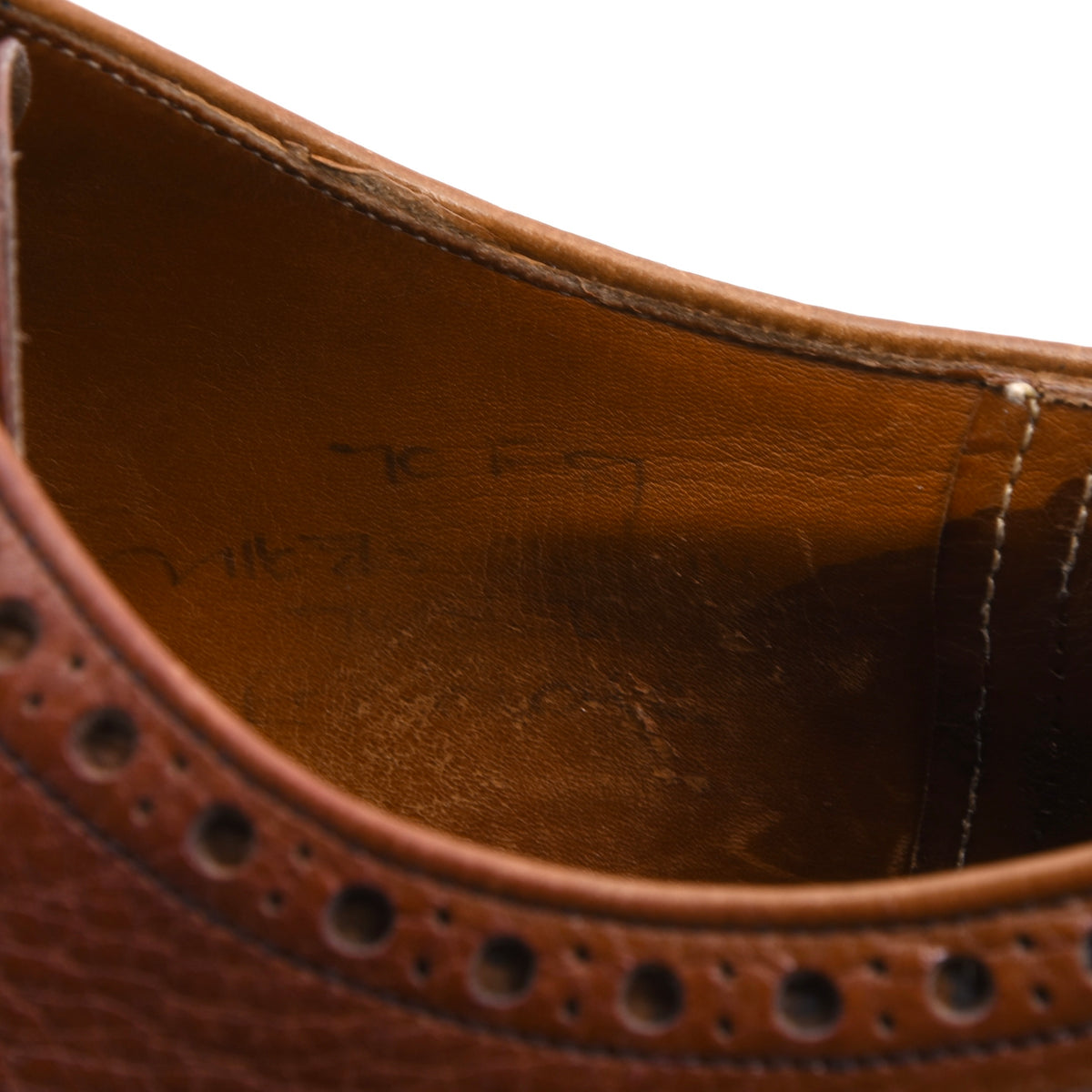 Vintage Church's Ranch Oxhide Brogue Schuhe Gr. 7F – Braun