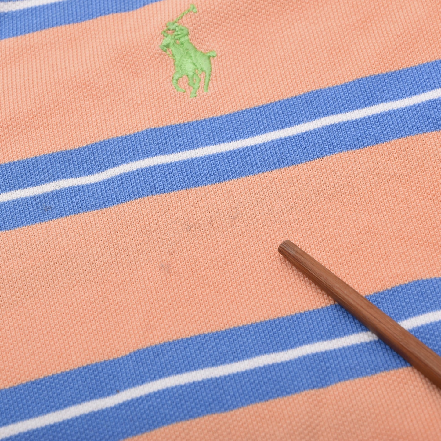 Polo Ralph Lauren 2x Polo Shirts Size M ca. 54.5cm - Blue/Orange Stripes