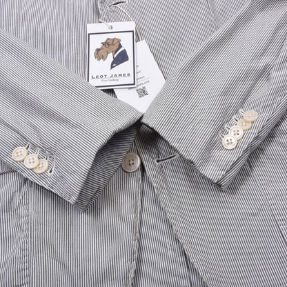 Lardini Baumwoll-Leinen Jacke Größe 48 Brust ca. 49cm - Gestreift