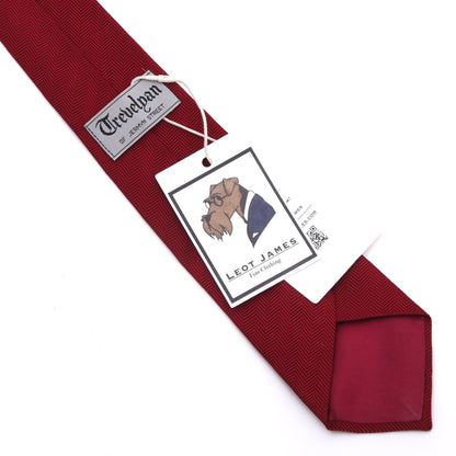 Trevelyan of Jermyn Street Seide Krawatte Made in England - Rot