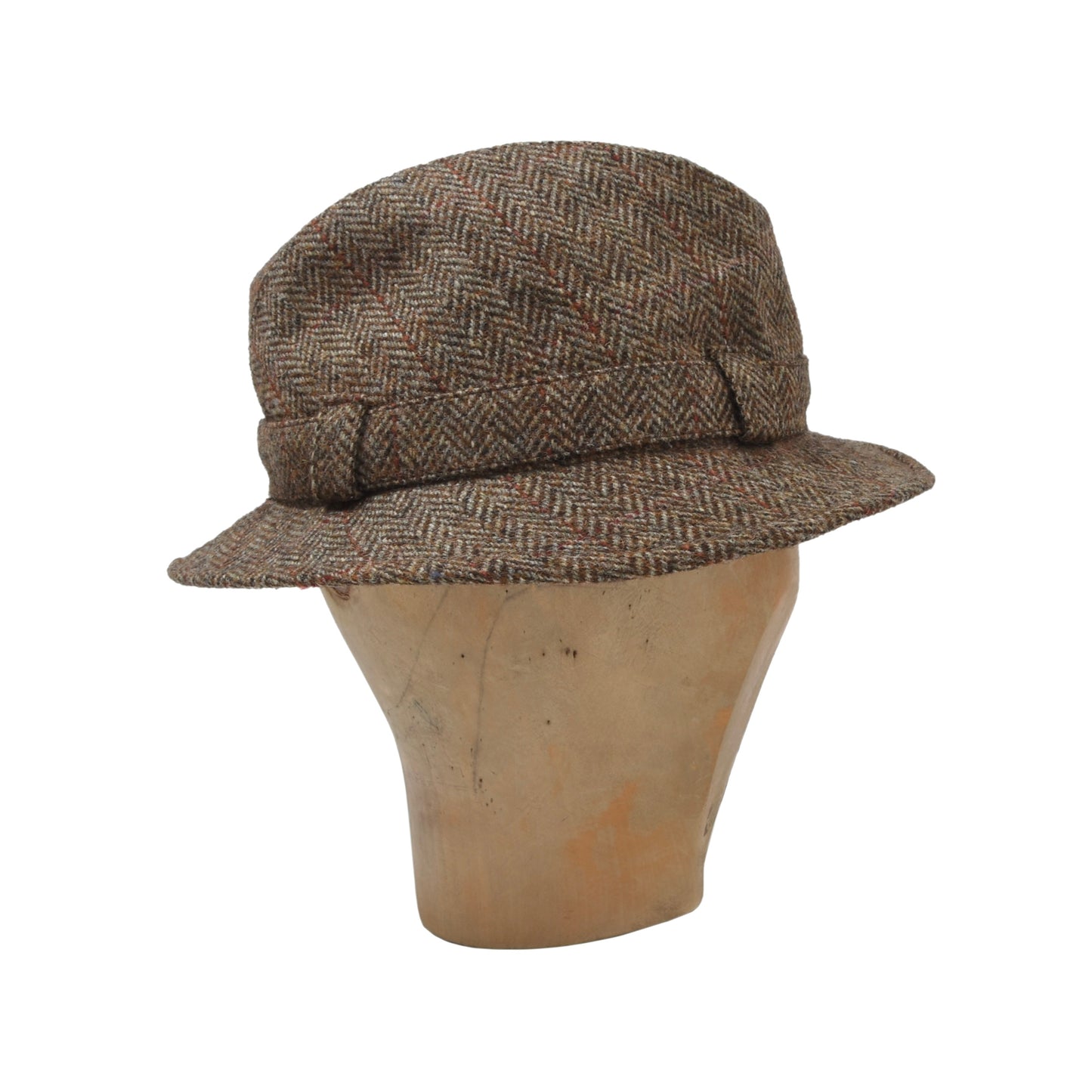 Lock & Co. Rollable Grouse Harris Tweed Fedora Gr. 59 Krempe ca. 5 cm