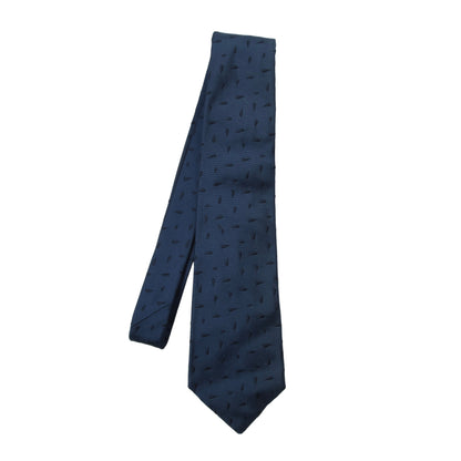 Kiton Napoli Silk Tie ca. 148cm/10cm - Blue