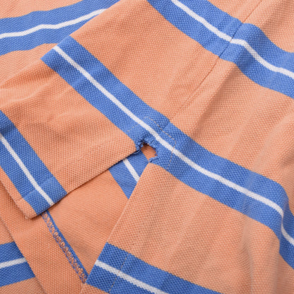 Polo Ralph Lauren 2x Polo Shirts Size M ca. 54.5cm - Blue/Orange Stripes