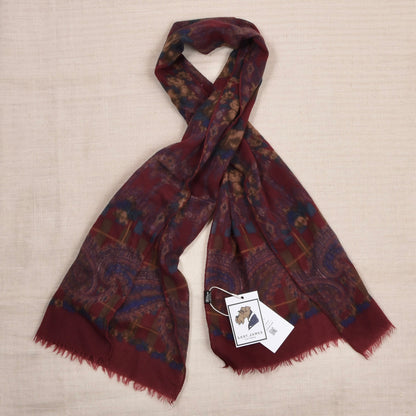 Vintage Altea Milano 100% Wool Scarf Made in Italy ca. 147cm