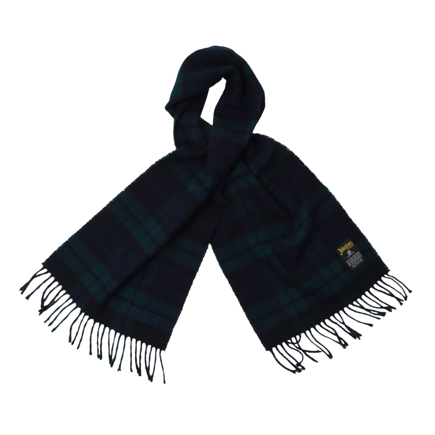 Johnstons of Elgin Wool Scarf ca. 136cm - Blackwatch