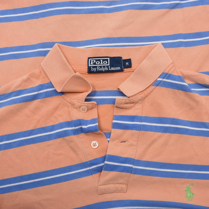 Polo Ralph Lauren 2x Polo Shirts Size M ca. 54.5cm - Blue/Orange Stripes