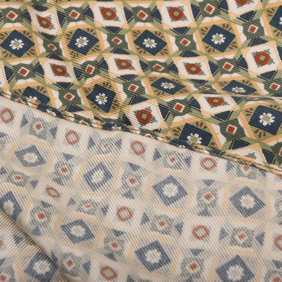 Prochownick 100% Seidenschal Kleid ca. 116 cm - Geometrisch