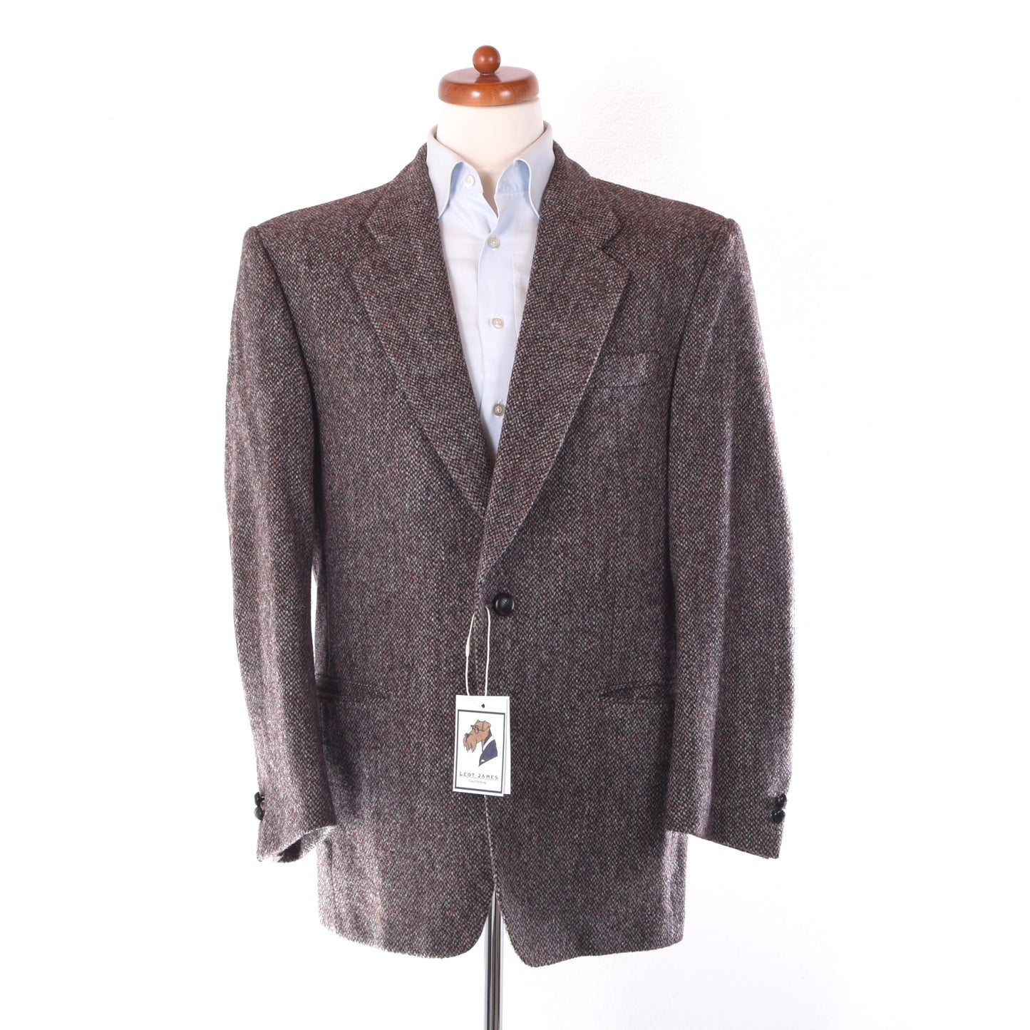 Aristokrat Harris Tweed Wool Jacket Size 26 ca. 58cm - Brown