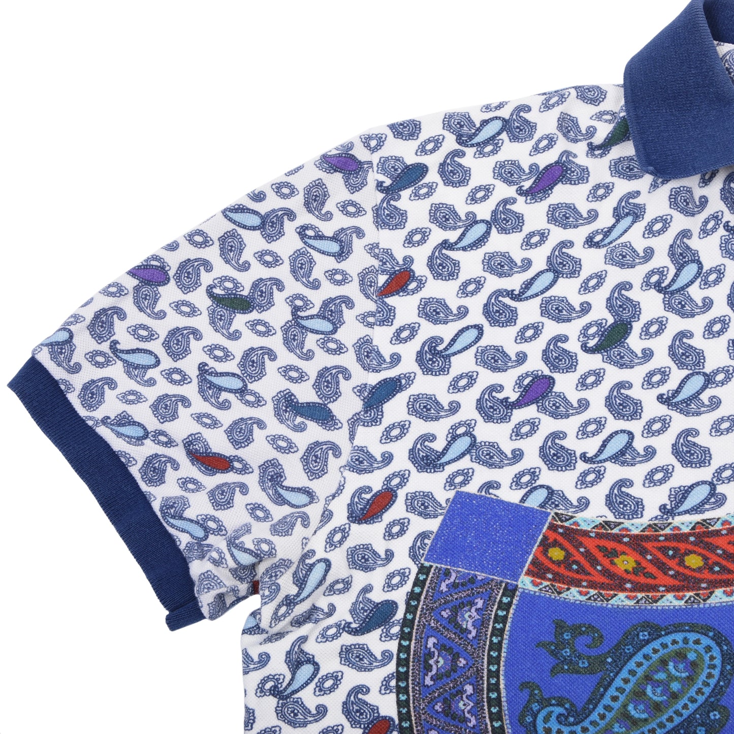 Etro Milano Poloshirt Größe L ca. 55cm - Paisley