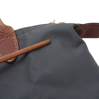 Longchamp Paris Le Pliage Type S Bag ca. 32cm Made in France - Grey