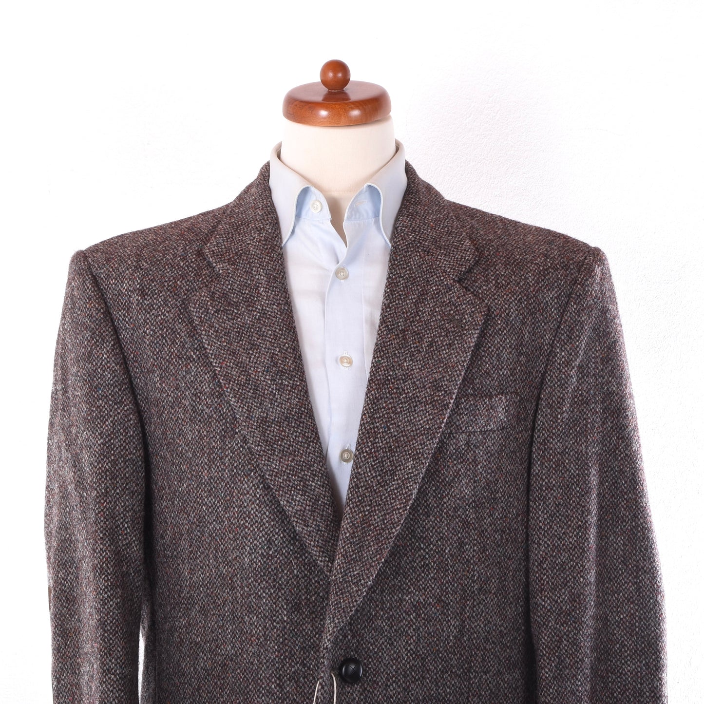 Aristokrat Harris Tweed Wool Jacket Size 26 ca. 58cm - Brown