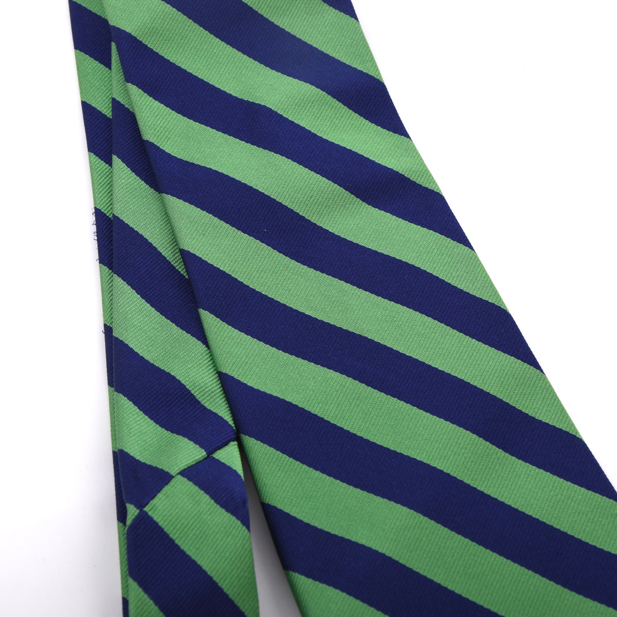 Polo Ralph Lauren 100% Seide Krawatte Made in Germany – Grün/Blau Streifen