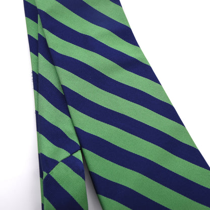 Polo Ralph Lauren 100% Seide Krawatte Made in Germany – Grün/Blau Streifen