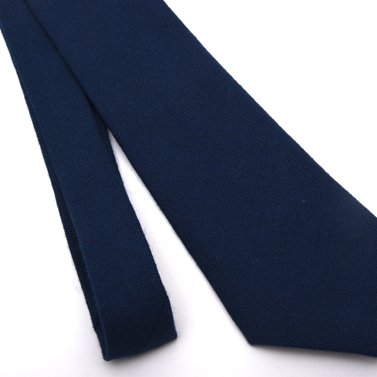 NOS Craigmill Krawatte 100% Schurwolle Made in Scotland – Dunkelblau
