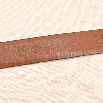 Trafalgar Calfskin Leather Belt Made in USA Size 36/90 - Brown