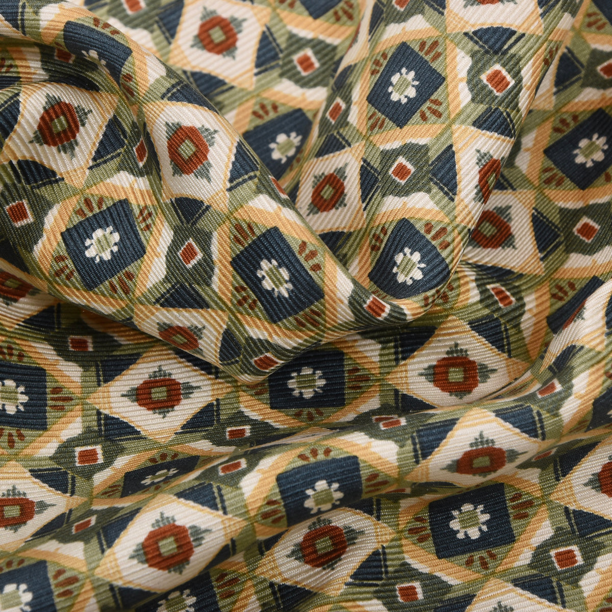 Prochownick 100% Seidenschal Kleid ca. 116 cm - Geometrisch