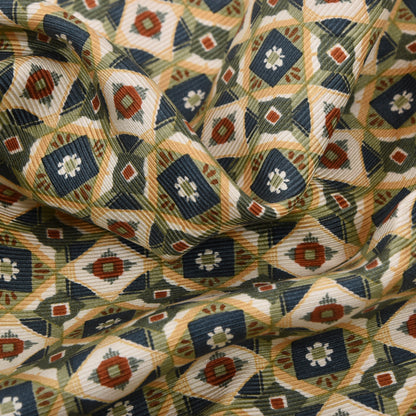 Prochownick 100% Seidenschal Kleid ca. 116 cm - Geometrisch