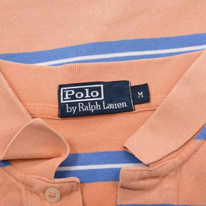 Polo Ralph Lauren 2x Polo Shirts Size M ca. 54.5cm - Blue/Orange Stripes