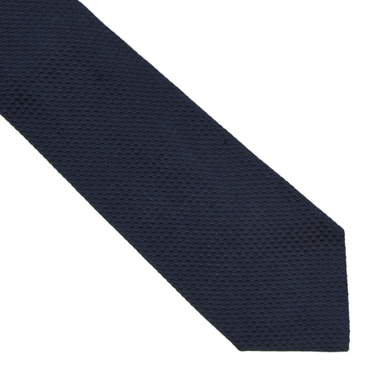 Franco Bassi 100% Silk Tie - Navy Blue