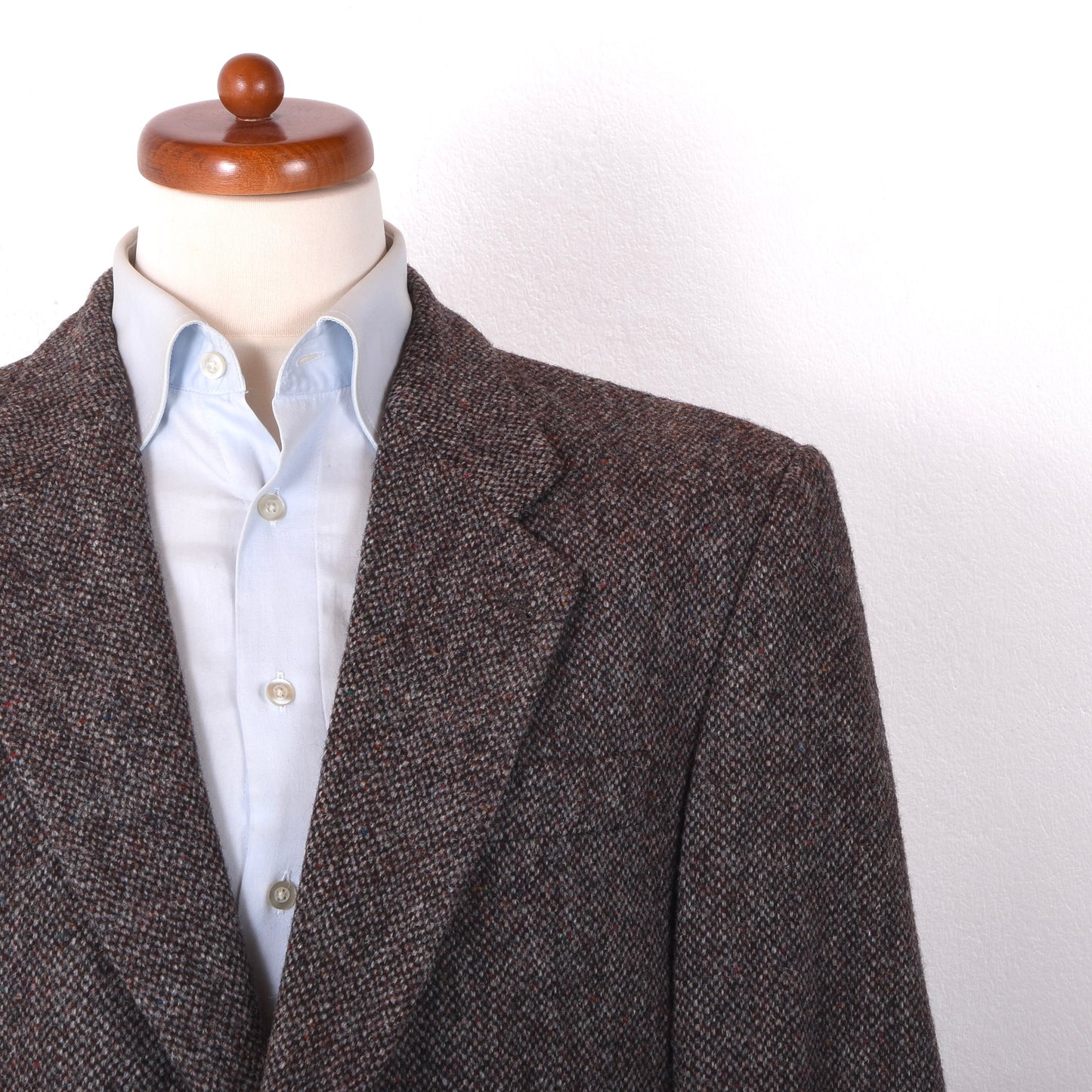 Aristokrat Harris Tweed Wool Jacket Size 26 ca. 58cm - Brown