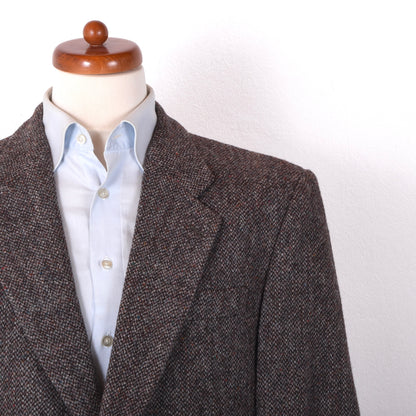 Aristokrat Harris Tweed Wool Jacket Size 26 ca. 58cm - Brown