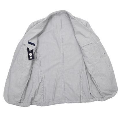 Lardini Baumwoll-Leinen Jacke Größe 48 Brust ca. 49cm - Gestreift