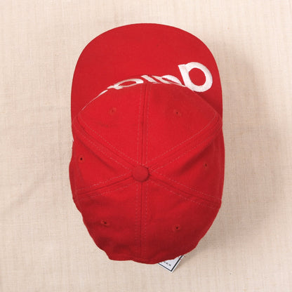 Vintage Adidas 1980-90er Snapback Cap - Rot Spellout