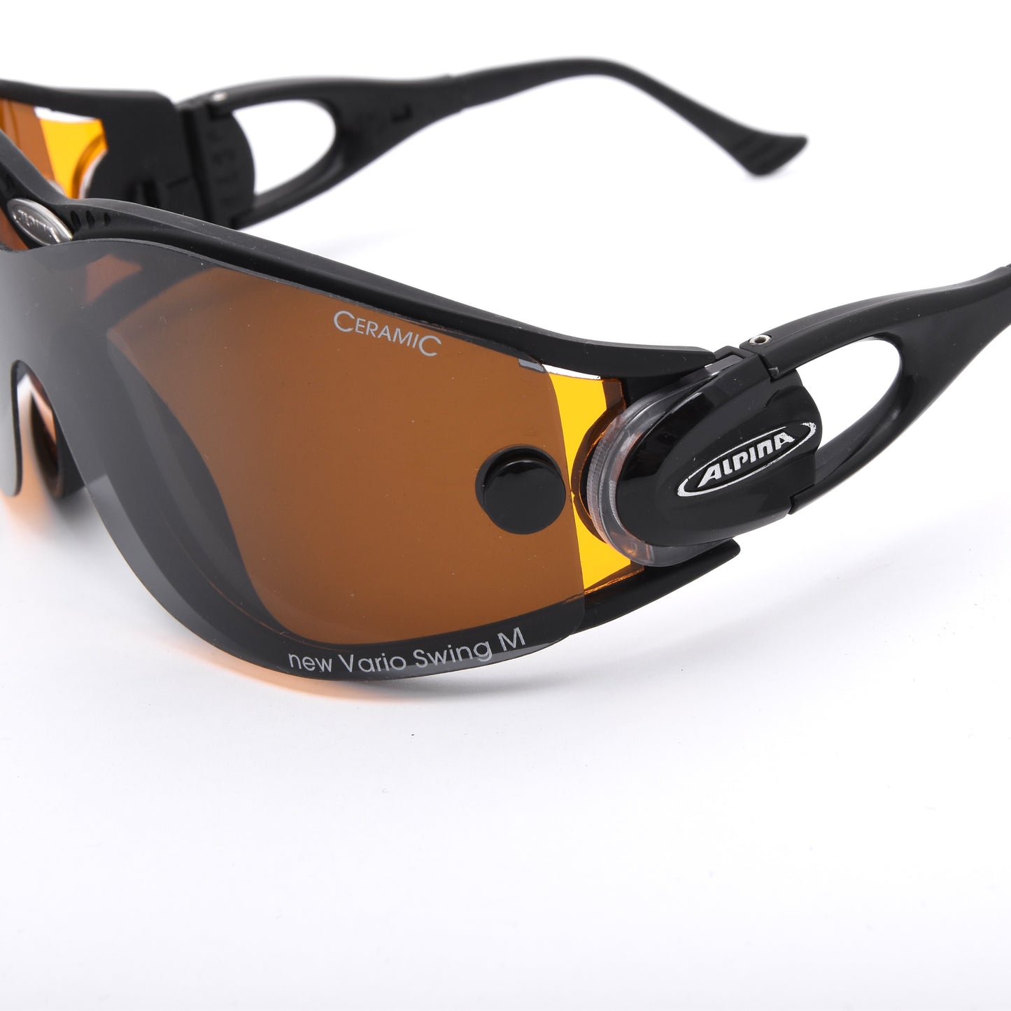 Alpina New Vario Swing M 8430 Shield Cycling Sunglasses - Black