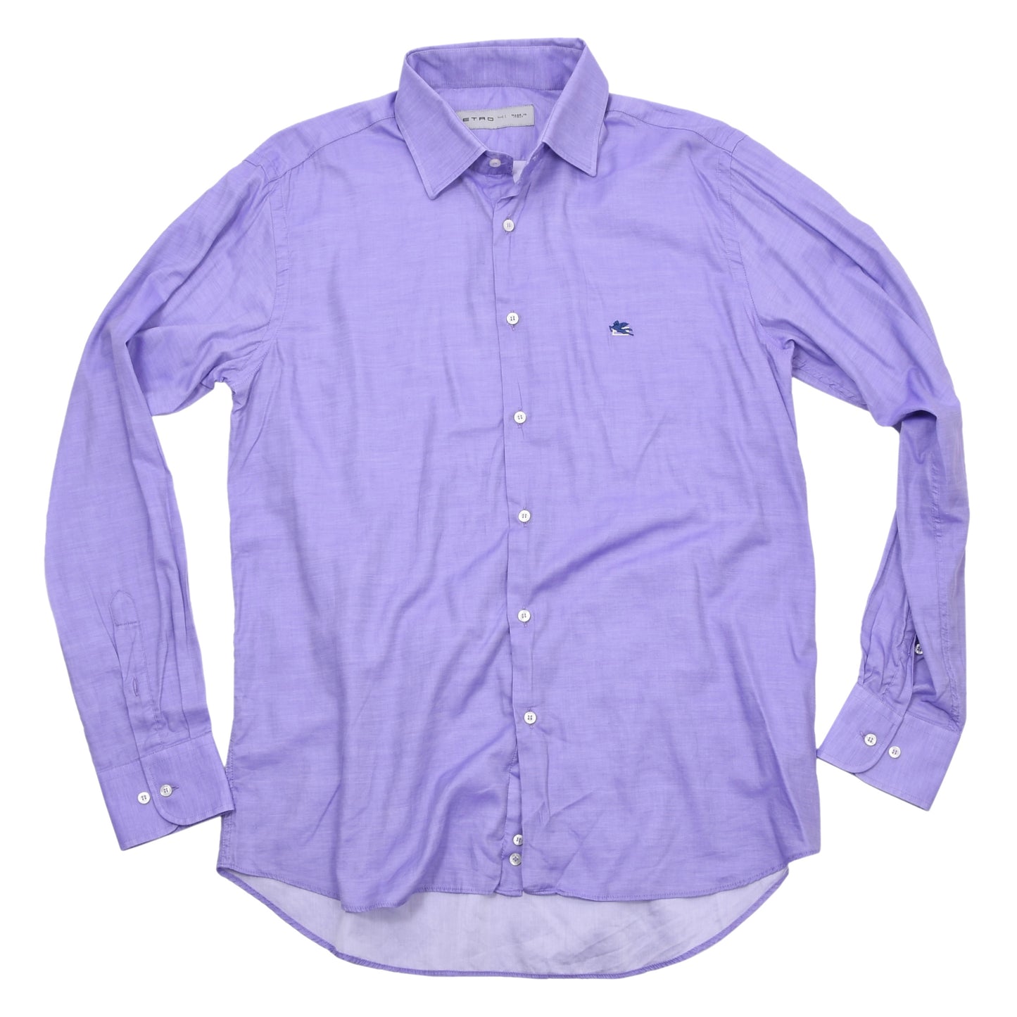 Etro Milano x2 Hemden Größe 41 – Lila/Blau