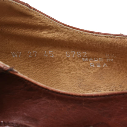 Vintage Bally Schuhe aus Straußenleder, Größe 9 1/2 – Rostbraun