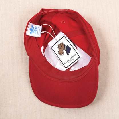 Vintage Adidas 1980-90er Snapback Cap - Rot Spellout
