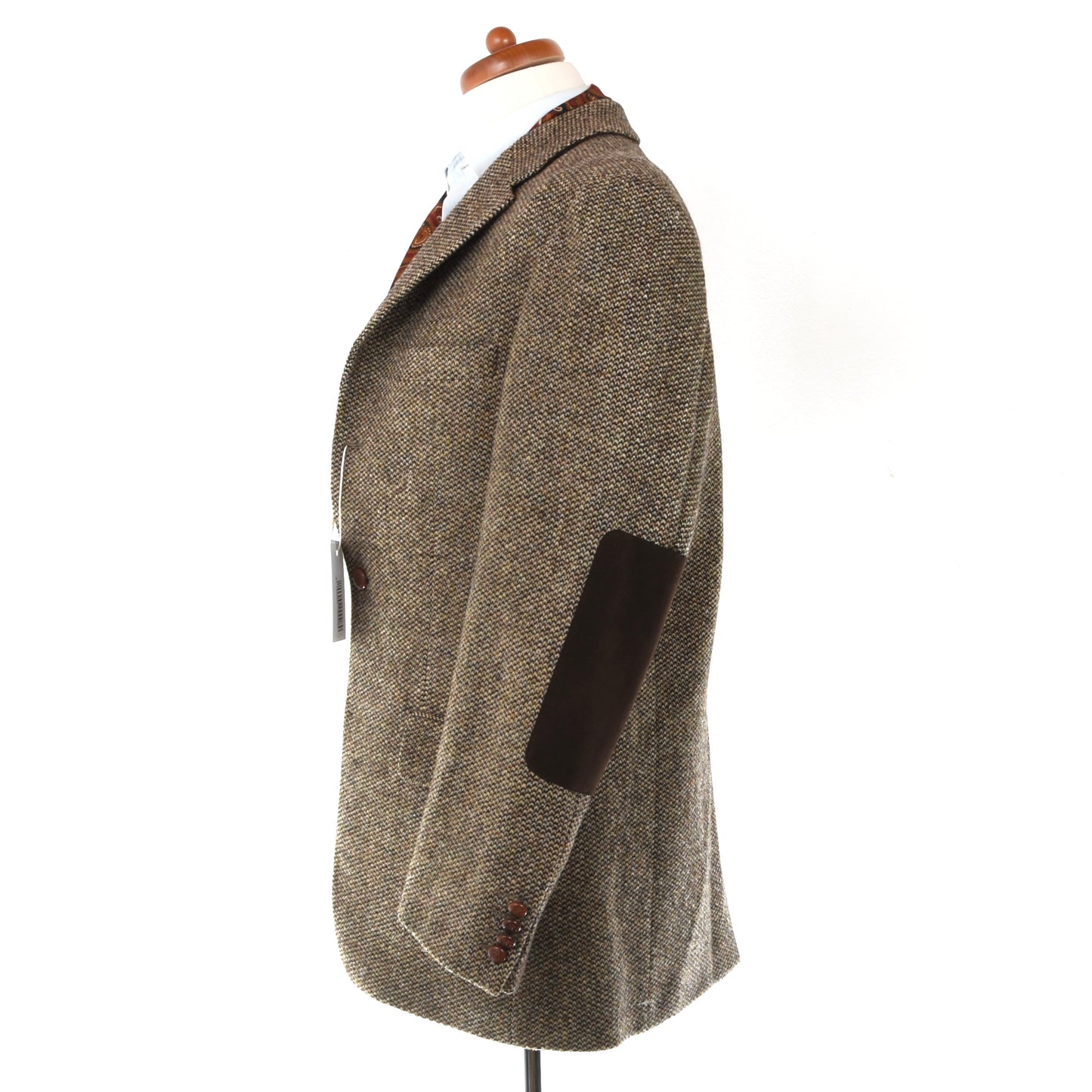 Mario Barutti Harris Tweed Sakko, Größe 50/R40 - Braun