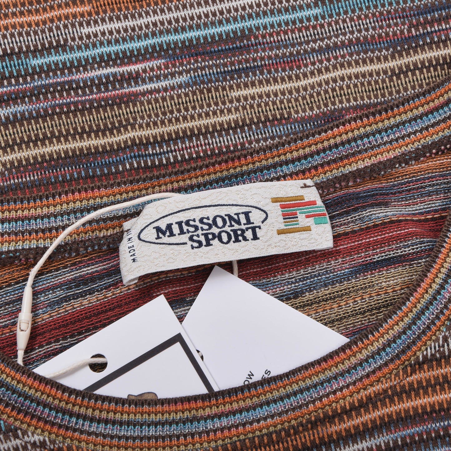 Missoni Sport T-Shirt Size M ca. 53.5cm - Stripes