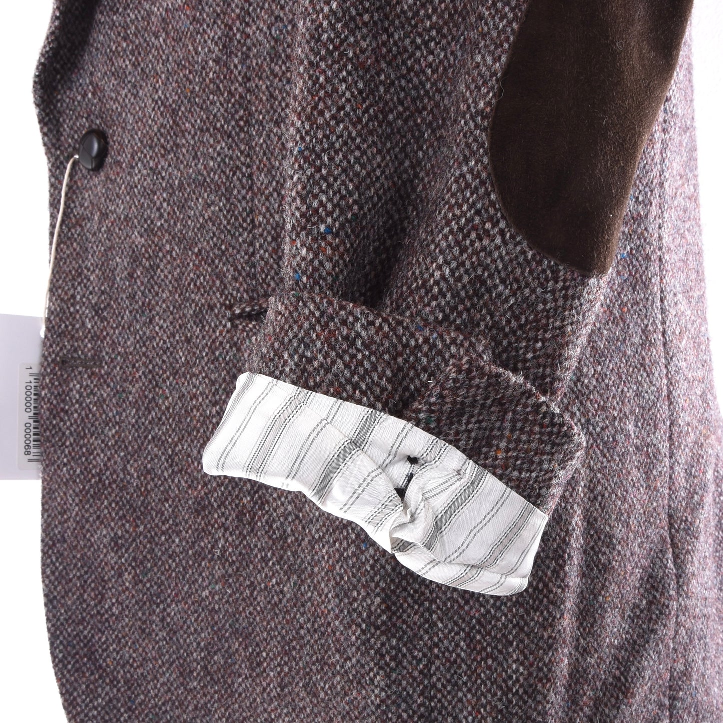 Aristokrat Harris Tweed Wool Jacket Size 26 ca. 58cm - Brown