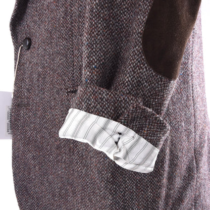 Aristokrat Harris Tweed Wool Jacket Size 26 ca. 58cm - Brown