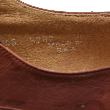 Vintage Bally Schuhe aus Straußenleder, Größe 9 1/2 – Rostbraun