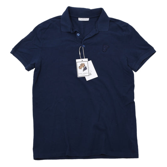 Versace Collection Medusa Polohemd Größe M ca. 49.5cm - Marineblau