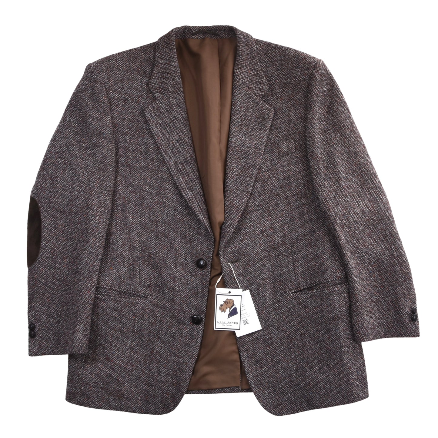Aristokrat Harris Tweed Wool Jacket Size 26 ca. 58cm - Brown