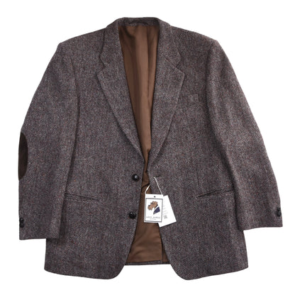 Aristokrat Harris Tweed Wool Jacket Size 26 ca. 58cm - Brown
