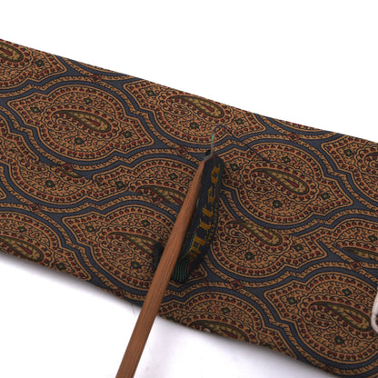 Vintage Altea Ancient Madder Silk Tie Made in Italy - Red/Gold Paisley