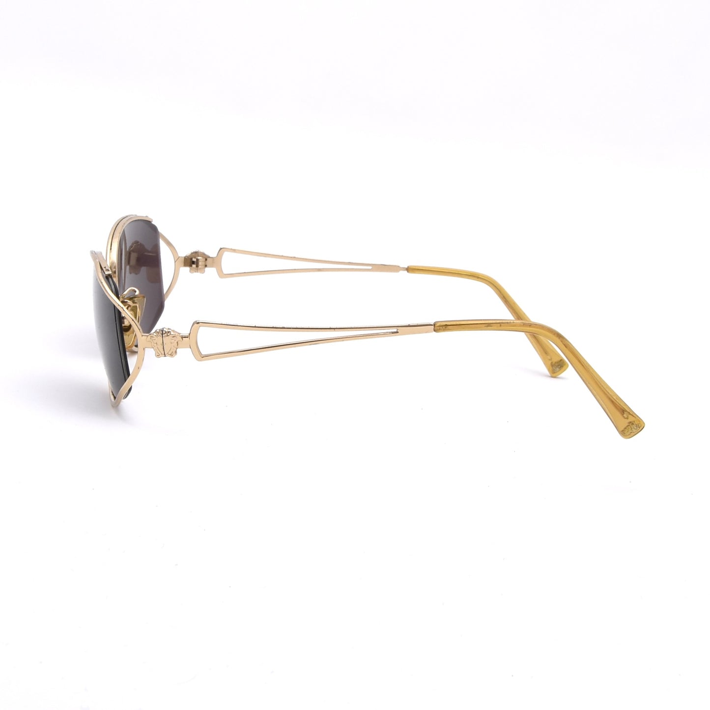 Vintage Gianni Versace Drahtgestell-Sonnenbrille Mod. N30 (?) - Gold