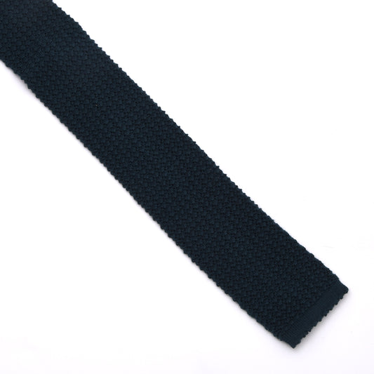 NOS Bleyle Chunky Knit Wool Tie - Teal