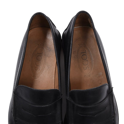 Tod's Classic Leather Loafers Size 9 1/2 - Black