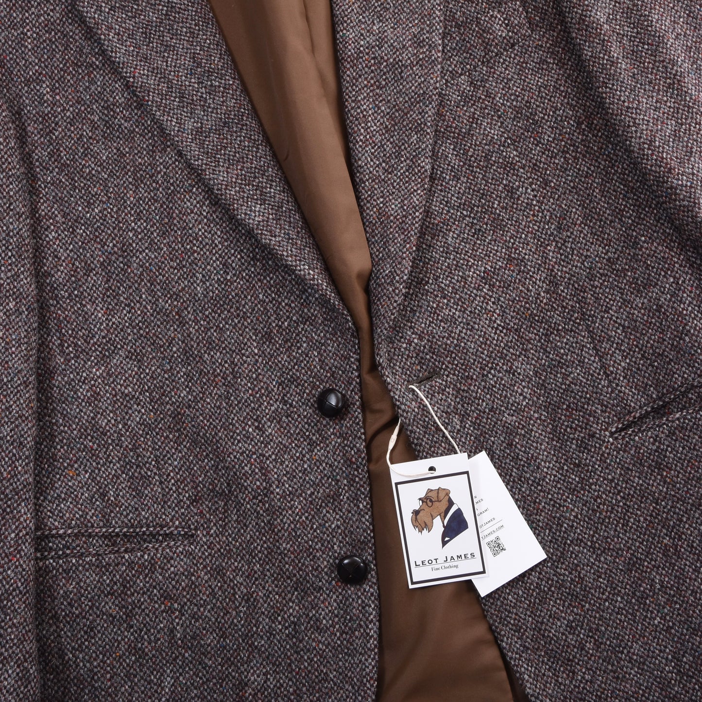 Aristokrat Harris Tweed Wool Jacket Size 26 ca. 58cm - Brown