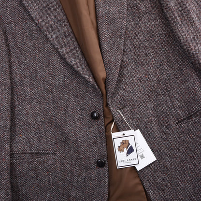 Aristokrat Harris Tweed Wool Jacket Size 26 ca. 58cm - Brown